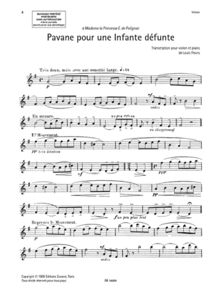 Recueil pour Violon - Volume 1 - RAVEL - Partition - Violon